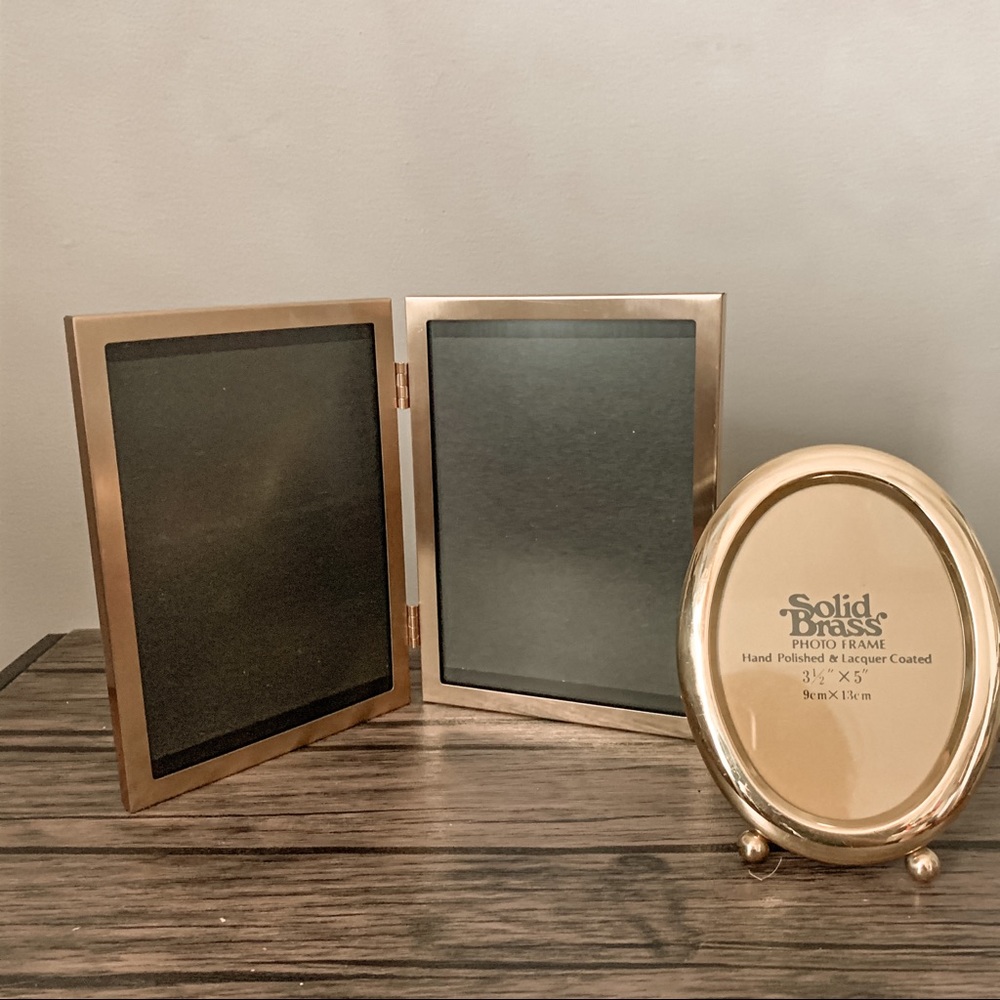 Set of Vintage Brass Frames